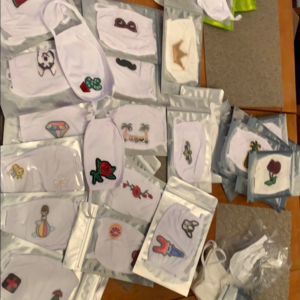 Masks! Many options and designs to choose from